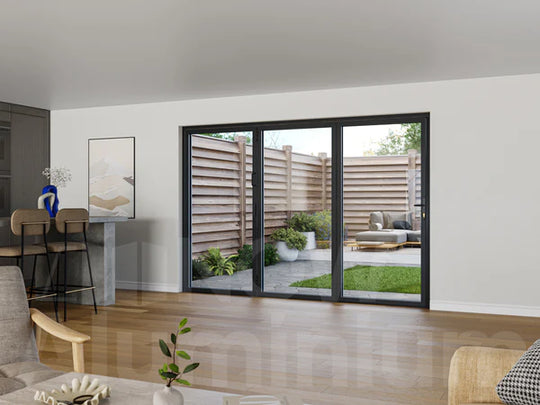 3 Panel Aluminium Bifolding Door (up to 3m high) for openings between 2100mm - 3600mm