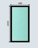 Rooflight 1000mm x 2500mm