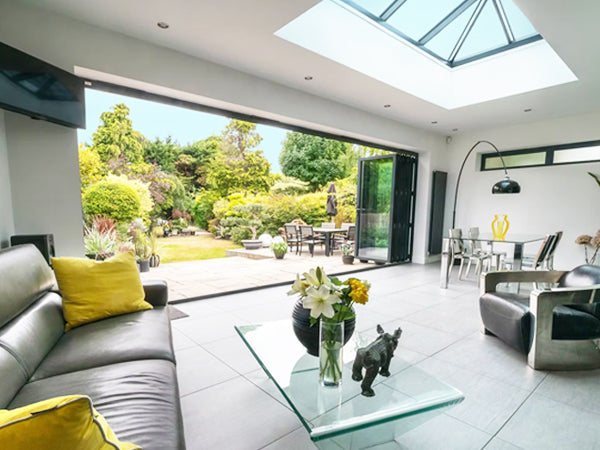 3 Panel Aluminium Bifolding Door (up to 3m high) for openings between 2100mm - 3600mm