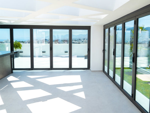 3 Panel Aluminium Bifolding Door (up to 3m high) for openings between 2100mm - 3600mm