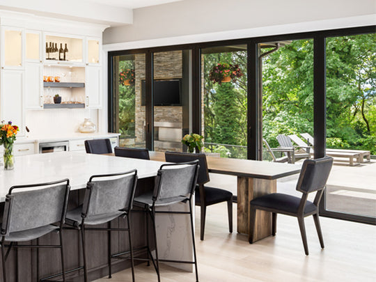 5 Panel Aluminium Bifolding Door (up to 3m high) for openings between 3500mm - 6000mm